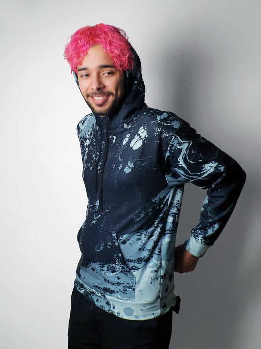 Black Marble Hoodie