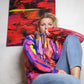 Erupting Volcano Print Hoodie - Nature's Power in Artistic Form!