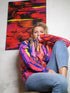 Erupting Volcano Print Hoodie - Nature&