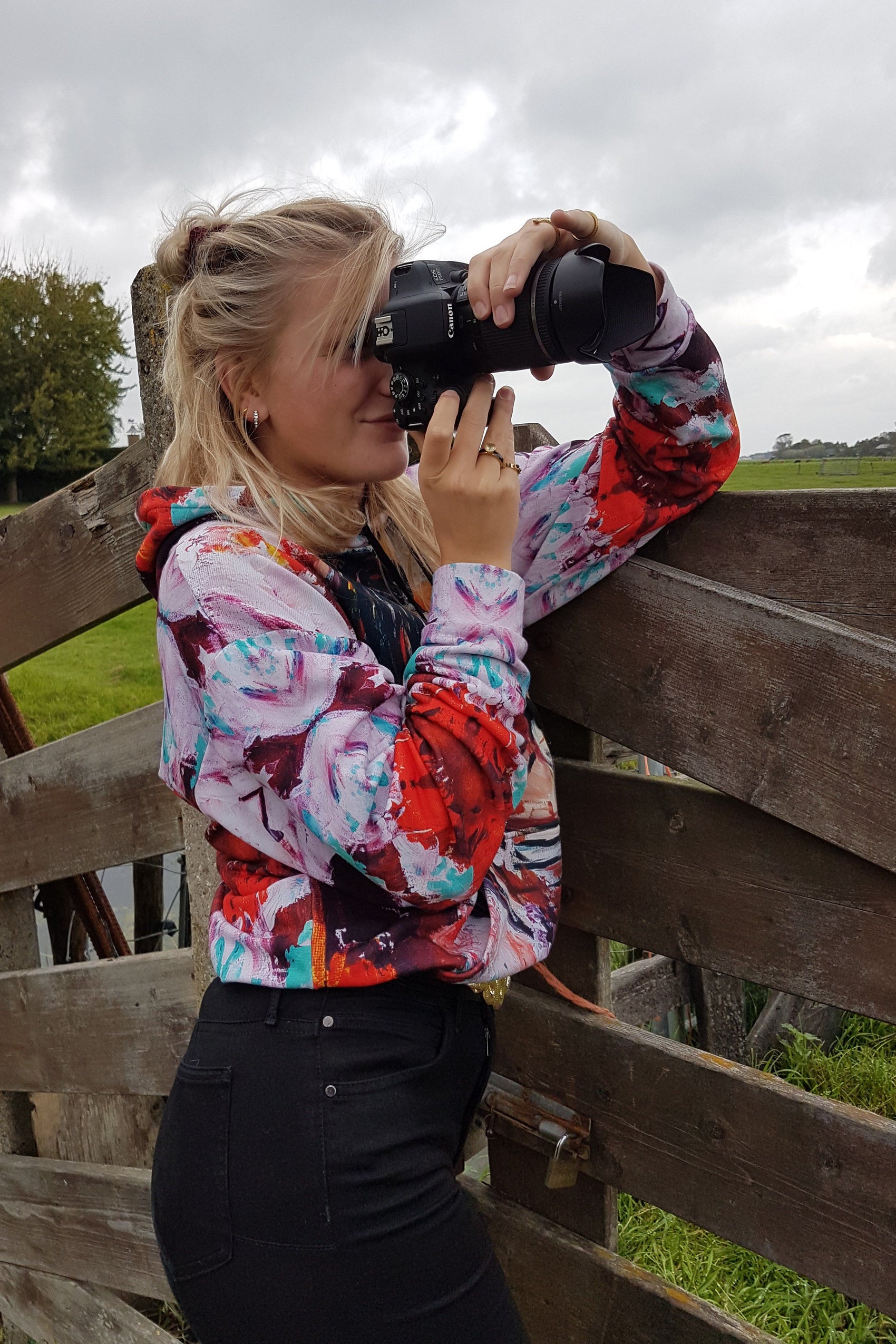 Kleurrijke krijgers hoodie