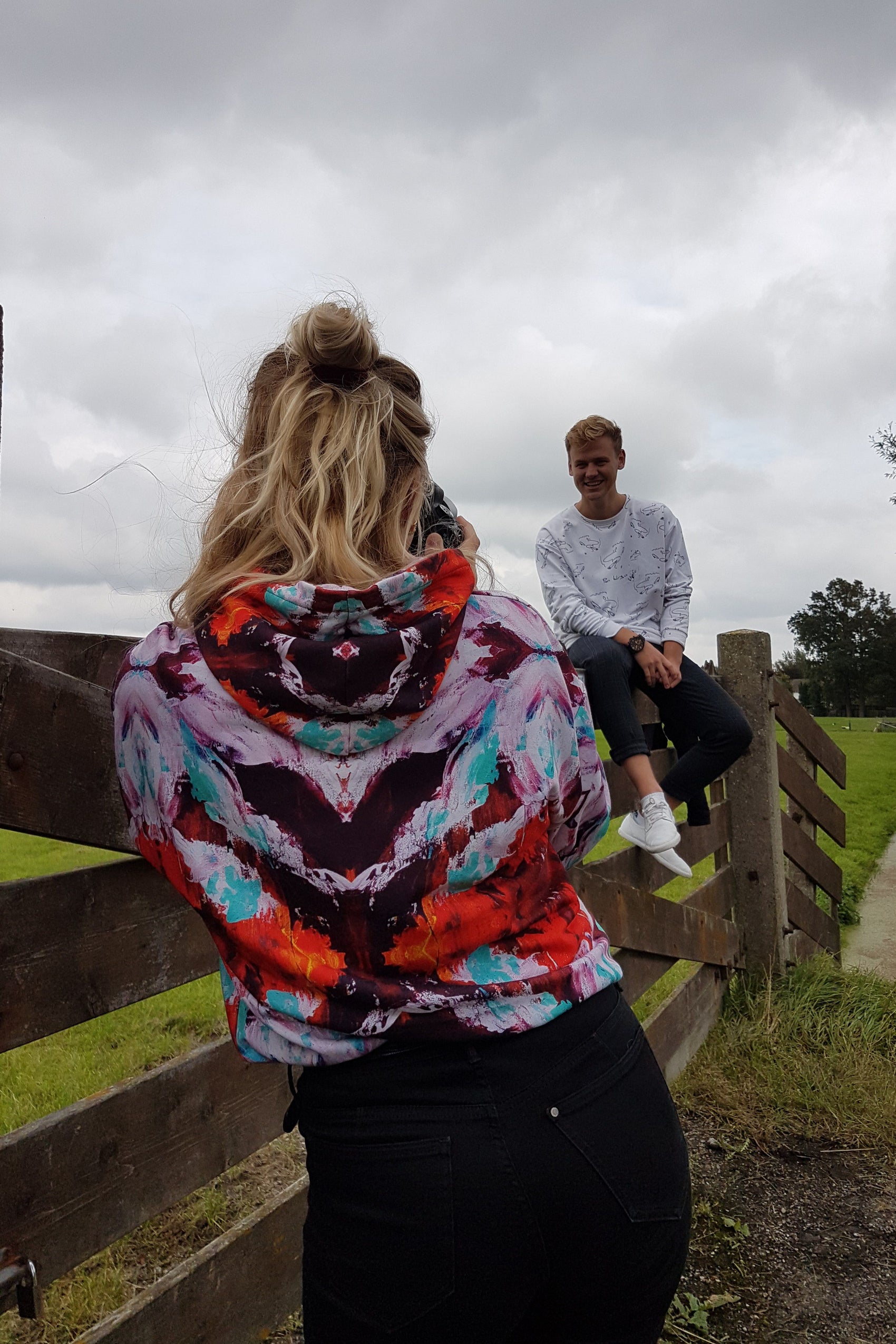 Kleurrijke krijgers hoodie